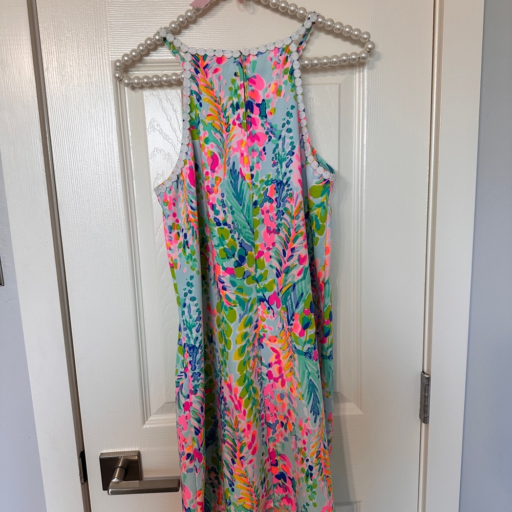Lilly Pulitzer Pearl Soft Shift Dress in Catch the Wave Size 2 - Picture 4 of 6